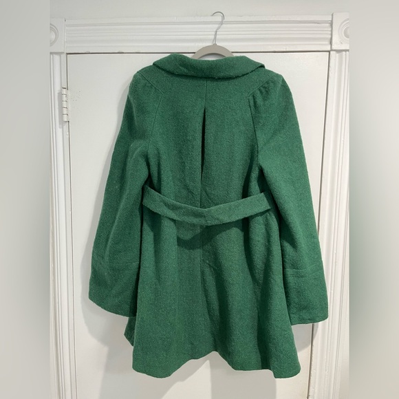 Cynthia Steffe Vibrant Green Wool Blend Coat Sz. XS/S - Picture 3 of 8